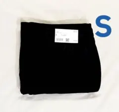 新品タグ付きUNIQLOソフトベロアイージーパンツSサイズネイビー　ユニクロ