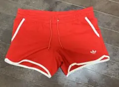 値下げ！激レア　adidas ショートパンツ レッド Sサイズ（大きめ）