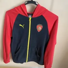Puma FC フルジッパー ジャケット 赤黒