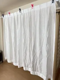 【95×182】防炎レースカーテン 2枚①