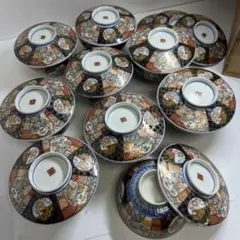古伊万里 冨貴長春 蓋茶碗10客 身口径12㎝ 東Y8-0716⑤タカオカ - メルカリ