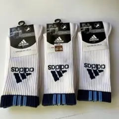 adidas サッカーソックス 23-25cm 日本製　3足セット