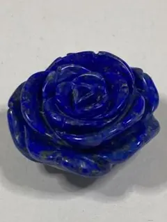 ラピスラズリ　カービング薔薇