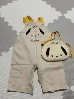 ポチャッコ サロペット＆ポシェット ベビー オーバーオール90cm