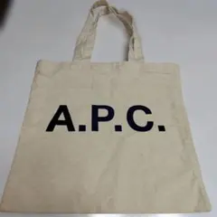 A.P.C. アーペーセー ロゴ キャンバストートバッグ キナリ