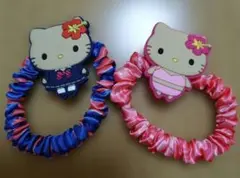 サンリオ　キティちゃん　日焼けキティ　ヘアゴム　２点セット♥
