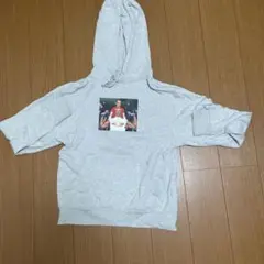 NIKE JORDAN フォトプリント パーカー グレー Sサイズ　swag