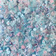 【50個】ピンクブルー素材mix ネイルパーツ　デコパーツ　まとめ売り　量産型