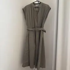 NATURAL BEAUTY BASIC シャツワンピース カーキ M