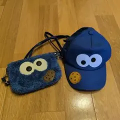 ☆セサミストリート クッキーモンスター キャップ　バッグ