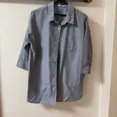 GLACIER ストライプ柄 五分袖シャツ