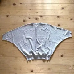 N. シルバー　ラメ　半袖ニットのサムネイル