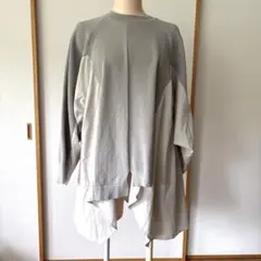 OSMOSIS オズモーシス　切替ニットプルオーバー