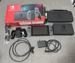 Nintendo Switch 本体グレー初期化済 純正プロコン•充電スタンド他 
