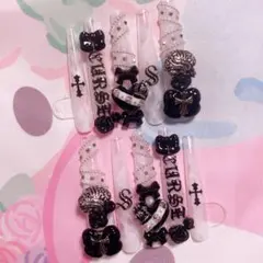 ♡地雷系 グランジ ゴシック ゴテゴテ ネイルチップ 現品♡