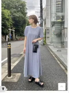 kastane カスタネ　カットシャーリングワンピース　M 01