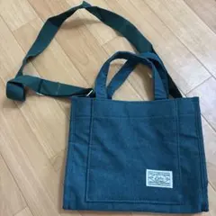 ショルダー付きトートバッグ／コーデュロイ素材