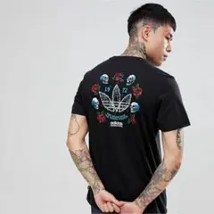 希少【adidas】アディダスオリジナルス♡スカル&ローズTシャツ♡