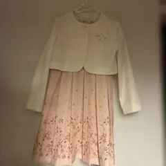 フォーマルワンピース 120cm ホワイト/ピンク