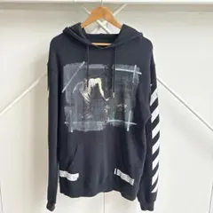 Off-White カラヴァッジョ ペイント パーカー M 黒のサムネイル