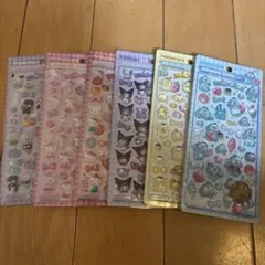 ボンボンドロップシール　サンリオ　キティ　はぴぶんだい　ハンギョドン　クロミ