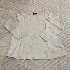 ムージョンジョン　星柄長袖カットソー　110cm