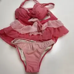 フリル セパレート水着 ピンクのサムネイル