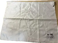 COACH コーチ 保存袋 布袋 ホワイト 馬車ロゴ