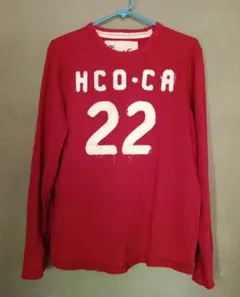 Hollister 赤 長袖 Tシャツ XL 22