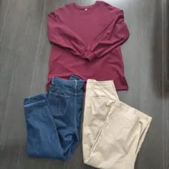 ユニクロ GU デニム ワイドチノ トップス まとめ売り