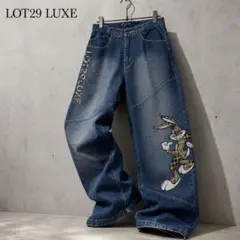 LOT29 LUXE 極太バギー Bugs Bunny y2k グランジ 刺繍のサムネイル