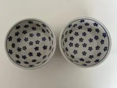7/31までの販売　新品未使用 ポーランド食器 小花柄 軽食ボウル 2点セットのサムネイル