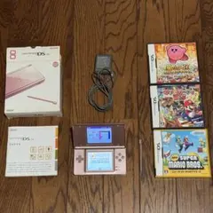 任天堂 DS Lite 本体 ピンク ゲーム3本付き