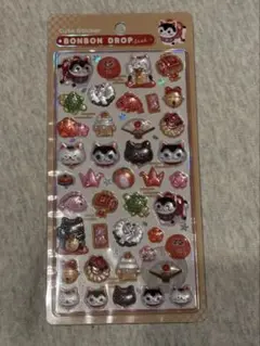 正規品　和柄　ボンボンドロップシール　招き猫　縁起物