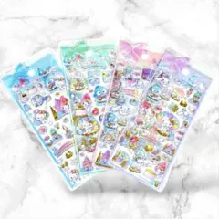 《海外限定》 3D立体シール　4枚セット