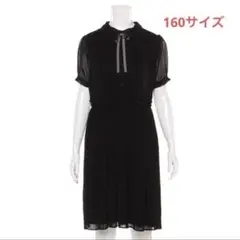 ポンポネット新品タグ付き衿付きプリーツワンピース160