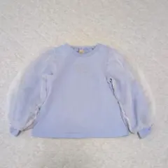 プティマイン アナ雪 エルサ刺繍 トレーナー シフォンバルーンスリーブ
