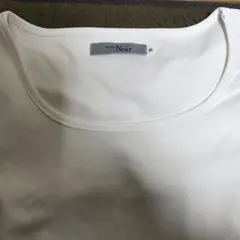 ENJOY Noir ホワイト クルーネック Tシャツ M