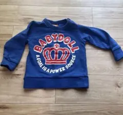 BABYDOLL クラウンプリント トレーナー