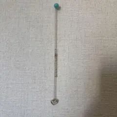 ターコイズビーズ ハート型ネックレス