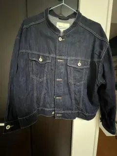 濃紺デニムジャケット　フリーサイズ