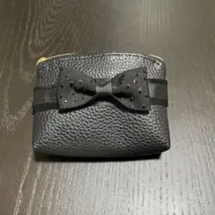 リボンミニポーチ　クッションボトルケースセット　ハンドメイド