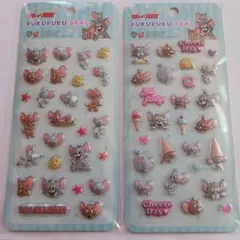 未使用　トムとジェリー ぷくぷくシール 2種セット