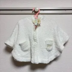 【新品未使用品】ジェラートピケ　くまみみフード付き　ポンチョ　ベビー　キッズ