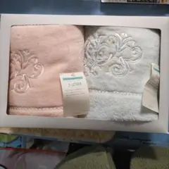 UCHINO 大判バスタオル 2枚セット ピンク ブルー80cm✕150cm