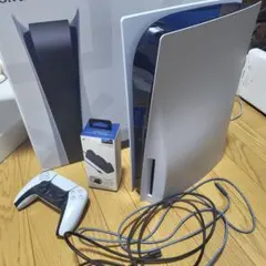 PS5 本体 ディスクドライブ　コントローラーあり