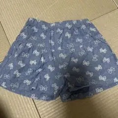 マザウェイズ　リボン柄 青 ハーフパンツのサムネイル