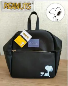 【新品•未使用】SNOOPY　PVCミニリュック　黒