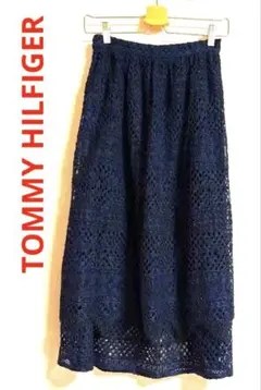 ★TOMMY HILFIGER★美品★総レースのスカート★