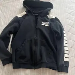 PUMA フルジップ フード付きパーカー ブラック